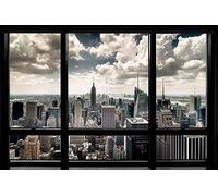 Pyramid International " New York Window Maxi Poster, Multi-Colour, 61 x 91.5 x 1.3 cm
