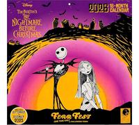 Pyramid International NIGHTMARE BEFORE CHRISTMAS (Fear Fest) 2026 Square Wall Calendar - Official 16-Month Tim Burton Calendar with Spooky Art - Disney Fans