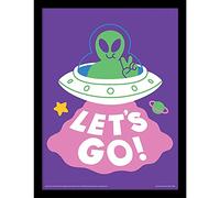 Pyramid International Obinsun Print Framed Collector Edition (Let's Go UFO), 30cm x 40cm - Official Merchandise