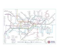 Pyramid International Official Maxi Poster - Tfl (London Underground Map) | Decorative Wall Art | 61cm x 91.5cm Poster for Bedrooms, Dorms & Fans