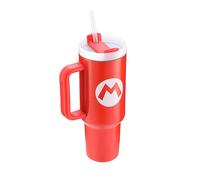 Pyramid International Super Mario 40oz/1200ML Tumbler with Straw and Lid, Advanced Double-Wall Vacuum Insulation, Guarantees Cold Up to 11 Hours, Hot Up to 7 Hours, BPA-Free