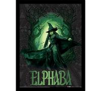 Pyramid International Official Wicked 2 Collector Print - (Elphaba Glow) | Premium Decorative Art for Theatre Lovers & Collectors | 30cm x 40cm Framed Poster