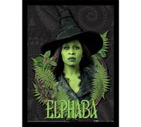 Pyramid International Official Wicked 2 Collector Print - (Elphaba Leaves) | Premium Decorative Art for Theatre Lovers & Collectors | 30cm x 40cm Framed Poster