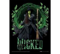 Pyramid International Official Wicked 2 Collector Print - (Elphaba Rounded Frame) | Premium Decorative Art for Theatre Lovers & Collectors | 30cm x 40cm Framed Poster