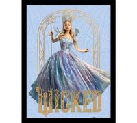 Pyramid International Official Wicked 2 Collector Print - (Glinda Gold Frame) | Premium Decorative Art for Theatre Lovers & Collectors | 30cm x 40cm Framed Poster