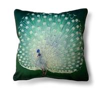 Pyramid International Ohara Koson 'Peacock' 40x40 Cushion - Beautifully Detailed Artwork for Home Decor - One Size