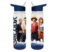 Pyramid International One Piece Live Action (The Crew) Plastic Drinks Bottle with PE Straw, Ideal for Everyday Use, 24 fl oz / 700ml, One Size