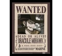 Pyramid International One Piece (Wanted Mihawk) Collector Print 40cm x 30cm Collector Print, Officially Licensed Wall Art, Premium Decorative Artwork for Fans & Collectors