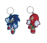 Pyramid International Pack of 2 - Sonic Keychain Sonic the Hedgehog & Knuckles Keyring