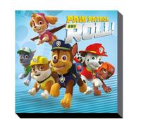 Pyramid International Paw Patrol On A Roll Canvas Print, Cotton, Multi-Colour, 1.8 x 30 x 30 cm