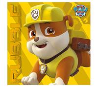 Pyramid International "Paw Patrol Rubble on the Double Canvas Print, Multi-Colour, 40 x 40 x 1.3 cm