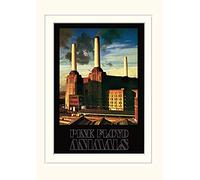 Pyramid International Pink Floyd Animals Mounted Print Memorabilia, Multi-Colour, 30 x 40 x 1.3 cm