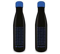 Pyramid International PlayStation Metal Bottle (Symbol Pattern Design) Metal Drinks Bottle 19oz/540ml - Official Merchandise