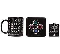 Pyramid International PlayStation Mug, Coaster and Keyring Set in Presentation Gift Box (Shapes Design) 11oz Ceramic Mug - Official Merchandise