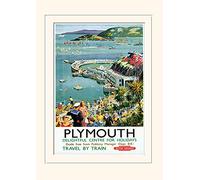 Pyramid International Plymouth 2" Mounted Print Memorabilia, Multi-Colour, 30 x 40 x 1.3 cm