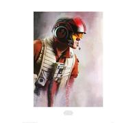 Pyramid International "Poe Paint Star Wars The Last Jedi Art Print, Multi-Colour, 60 x 80 x 1.3 cm