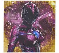 Pyramid International "Power Movie Pink Ranger Pose Canvas Print, Multi-Colour, 40 x 40 x 1.3 cm