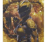 Pyramid International "Power Movie Yellow Ranger Pose Canvas Print, Multi-Colour, 40 x 40 x 1.3 cm