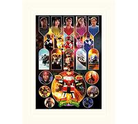 Pyramid International Power Rangers (Mighty Morphin) -Mounted Print Memorabilia 30 x 40cm, Paper, Multicoloured, 30 x 40 x 1.3 cm