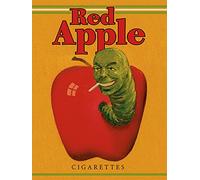 Pyramid International "Pulp Fiction Red Apple Cigarettes Canvas Print, Multi-Colour, 30 x 40 x 1.3 cm