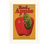 Pyramid International Pulp Fiction Red Apple Cigarettes Mounted Print Memorabilia, Multi-Colour, 30 x 40 x 1.3 cm