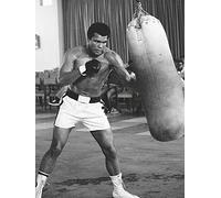Pyramid International "Punch Bag Muhammad Ali Canvas Print, Multi-Colour, 60 x 80 x 1.3 cm