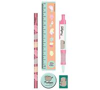 Pyramid International Pusheen/Hello Kitty Stationery Set (Botanical Design) 8.5 x 1.5 x 21cm - Official Merchandise