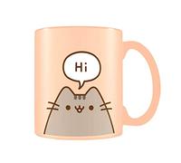 Pyramid International Pusheen Hellow Goodbye Mug, Porcelain Peach/Brown/White MG25065C