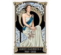 Pyramid International Queen Elizabeth II Poster 1926-2022 Art Nouveau