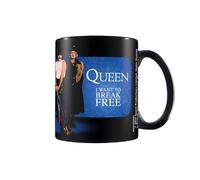 Pyramid International Queen I Want to Break Free Black Ceramic Pod Mug - Music-Themed Coffee Mug for Fans, 11oz, Microwave & Dishwasher Safe, Great for Tea or Coffee Lovers
