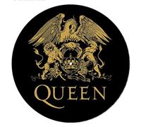 Pyramid International Queen Turntable Record Slip Mat for Mixing, DJ Scratching and Home Listening (Logo Design) - Official Merchandise, gold