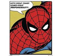 Pyramid International Quote Spider-Man Mini Poster, Plastic/Glass, Multi-Colour, 40 x 50 x 1.3 cm