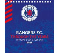Pyramid International Rangers FC 2025 Desk Calendar - Official Club Merchandise, Featuring Iconic Moments & Historic Highlights, Superior Craftsmanship for Fans