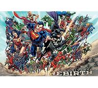Pyramid International Rebirth Justice League Maxi Poster, Plastic/Glass, Multi-Colour, 61 x 91.5 x 1.3 cm