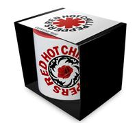 Pyramid International Red Hot Chili Peppers (Logo Stamp) Red Coloured Inner Pod Mug - 11oz / 315ml Ceramic Coffee Cup - One Size