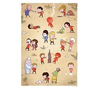 Pyramid International Redshirts-50th Anniversary 60 x 80cm Print, Cotton Blend Canvas, Multi-Colour, 60 x 80 x 3.2 cm