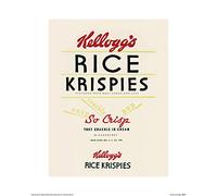 Pyramid International Rice Krispies Vintage Kelloggs Art Print, Paper, Multi-Colour, 30 x 40 x 1.3 cm