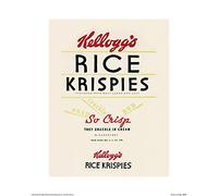 Pyramid International Rice Krispies Vintage Kelloggs Art Print, Paper, Multi-Colour, 40 x 50 x 1.3 cm