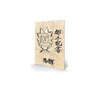 Pyramid International Rick and Morty Artwork (Wanted Scroll Design) 20cm x 29.5cm - Official Merchandise
