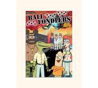 Pyramid International Rick and Morty (Ball Fondlers) -Mounted Print Memorabilia 30 x 40cm, Paper, Multicoloured, 30 x 40 x 1.3 cm