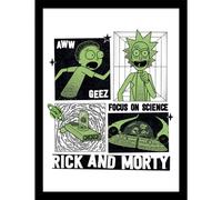 Pyramid International Rick and Morty Focus On Science Collector Print 35cm x 45cm, Official Licensed Wall Art Gift