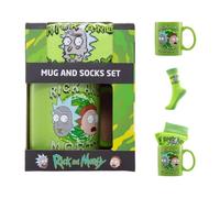Pyramid International RICK AND MORTY MUG & SOCK SET - Fun Rick and Morty Design, Includes Matching Cozy Socks, Durable and Microwave Safe, Awesome Choice for Binge-Watching Sessions