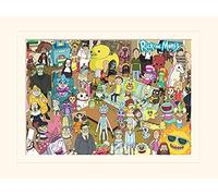 Pyramid International Rick and Morty Total Rickall Mounted Print Memorabilia, Multi-Colour, 30 x 40 x 1.3 cm