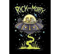 Pyramid International "Rick and Morty Ufo Framed Print Memorabilia, Multi-Colour, 30 x 40 x 1.3 cm