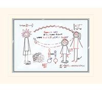 Pyramid International Rick and Morty (Whiteboard) -Mounted Print Memorabilia 30 x 40cm, Paper, Multicoloured, 30 x 40 x 1.3 cm