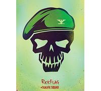 Pyramid International Rick Flag Skull 60 x 80cm Canvas Print, Cotton Blend, Multi-Colour, 60 x 80 x 3.2 cm