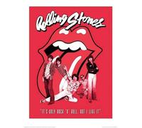 Pyramid International "Rolling Stones It's Only Rock N Roll Paper Art Print, Multi-Colour, 60 x 80 x 1.3 cm