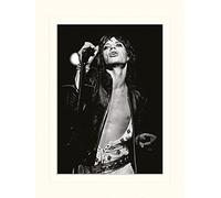 Pyramid International Rolling Stones (Mick Jagger) -Mounted Print Memorabilia 30 x 40cm, Paper, Multicoloured, 30 x 40 x 1.3 cm
