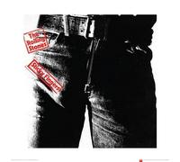 Pyramid International Rolling Stones (Sticky Fingers) -Art Print 40 x 40cm, Paper, Multicoloured, 40 x 40 x 1.3 cm