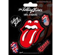 Pyramid International "Rolling Stones (Tongue) Vinyl Stickers, Multi-Colour, 10 x 12.5 cm